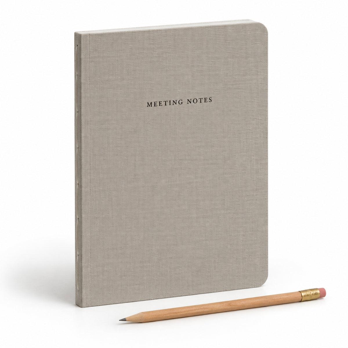 Linen Meeting Action Notebook