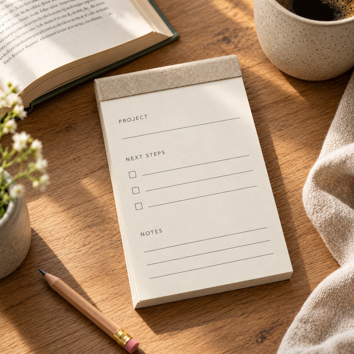 Three-Step Project Notepad