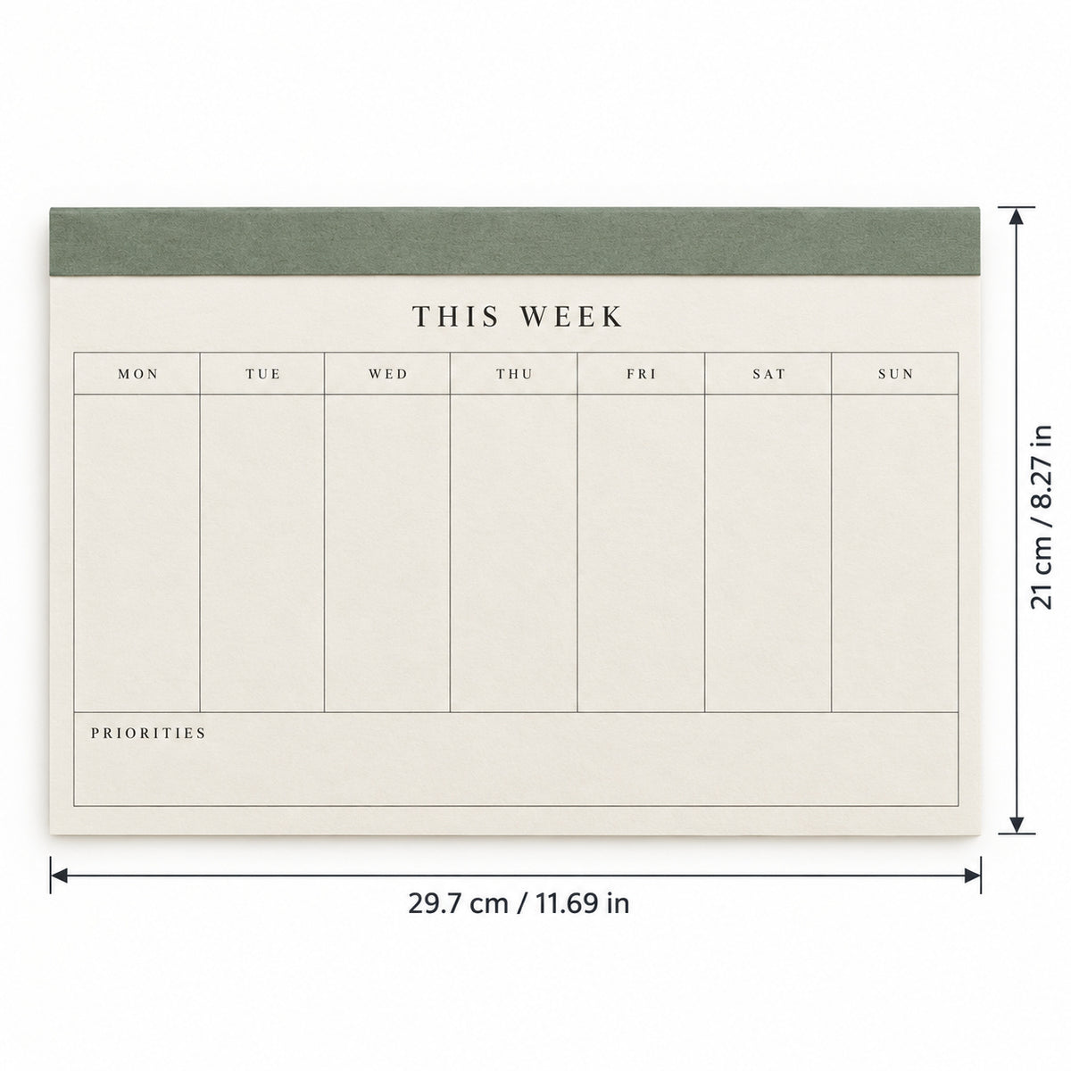 Quiet Week Desk Planner